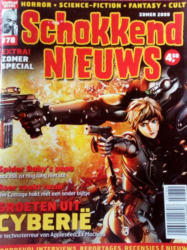 SCHOKKEND NIEUWS magazine side cover Issue 78 Summer 2008