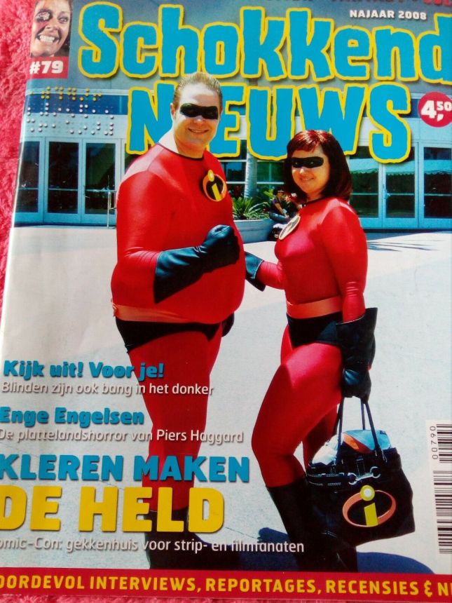 SCHOKKEND NIEUWS magazine side cover Issue 79 Fall 2008