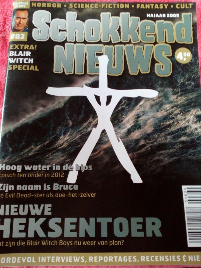 SCHOKKEND NIEUWS magazine side cover Issue 83 September/October/November 2009