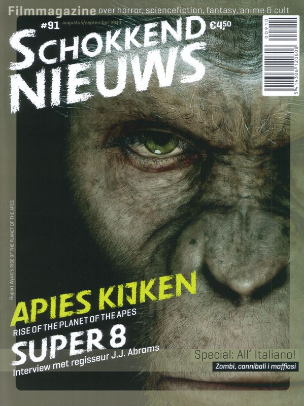 SCHOKKEND NIEUWS magazine side cover Issue 91 August/September 2011