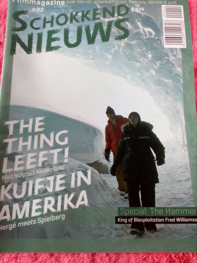 SCHOKKEND NIEUWS magazine side cover Issue 92 October/November 2011