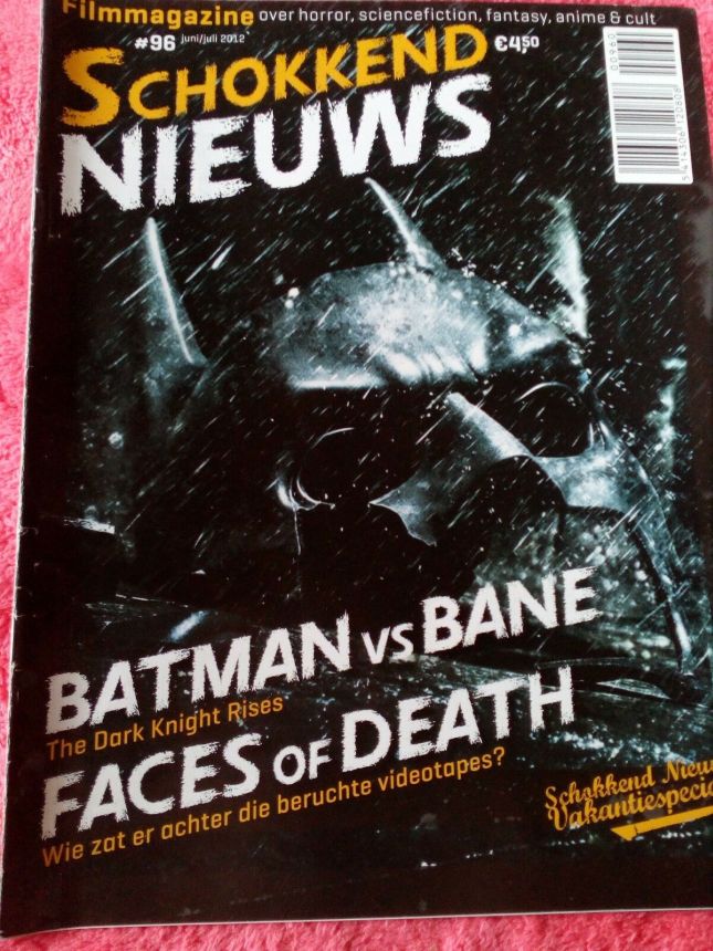 SCHOKKEND NIEUWS magazine side cover Issue 96 June/July 2012