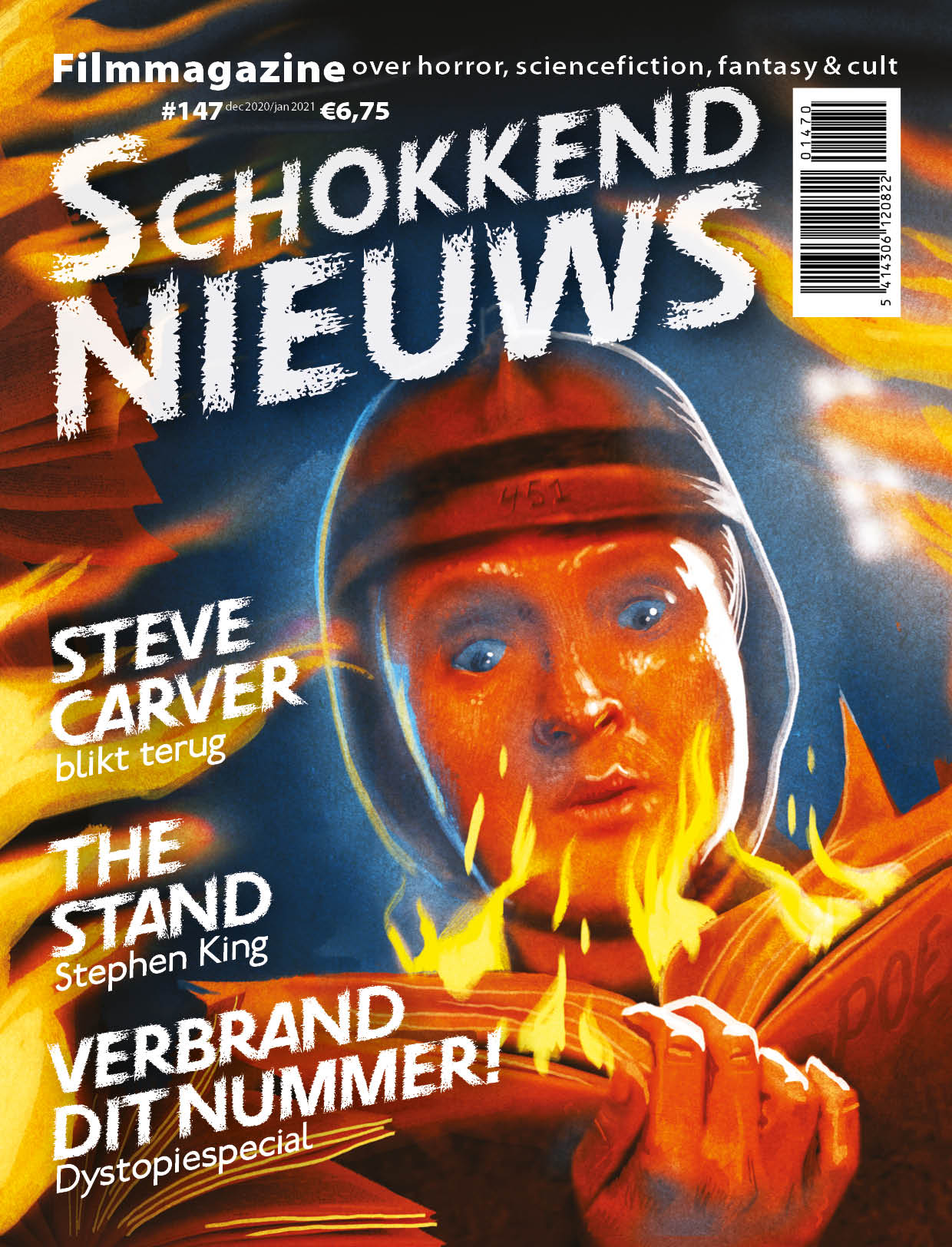 SCHOKKEND NIEUWS magazine side cover Issue 147  December 2020/ January 2021 