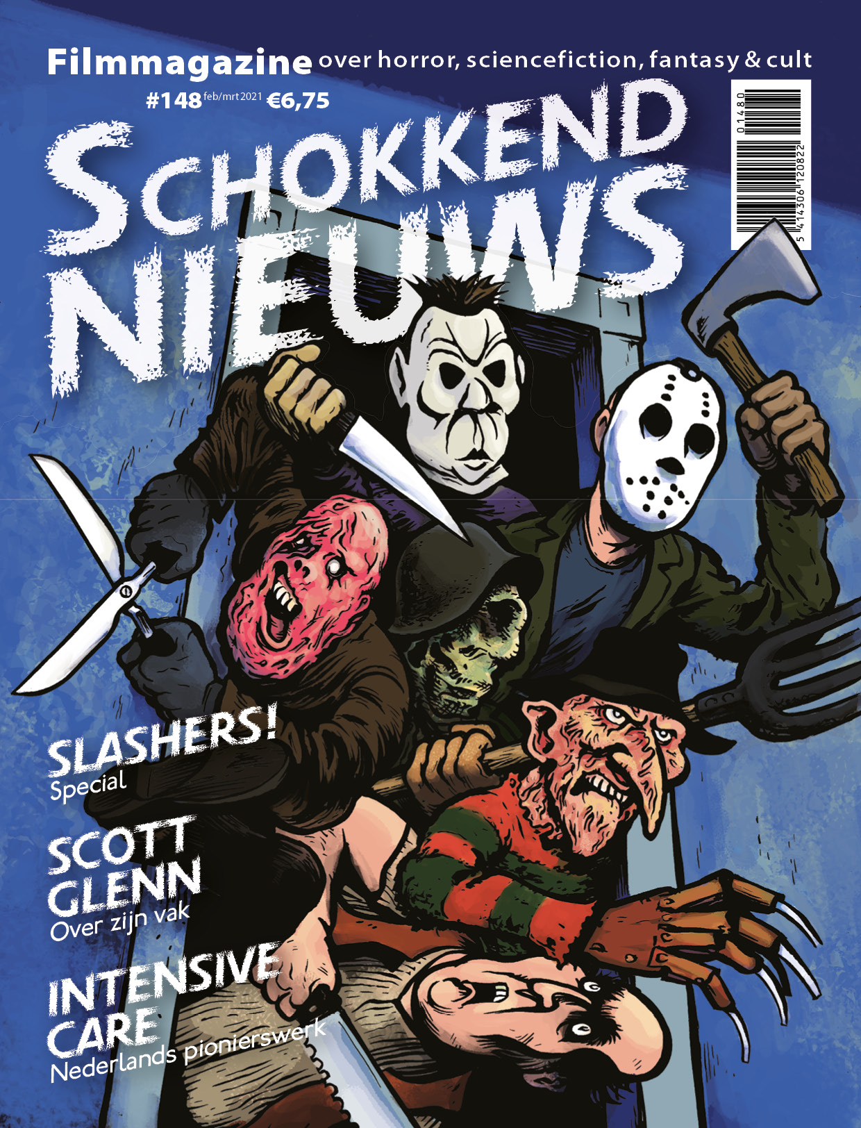SCHOKKEND NIEUWS magazine side cover Issue 148  February/March 2021