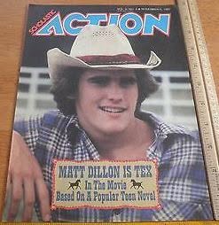 SCHOLASTIC ACTION magazine side cover   1982