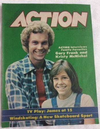 SCHOLASTIC ACTION magazine side cover  Vol 1 No  9 9 February 1978