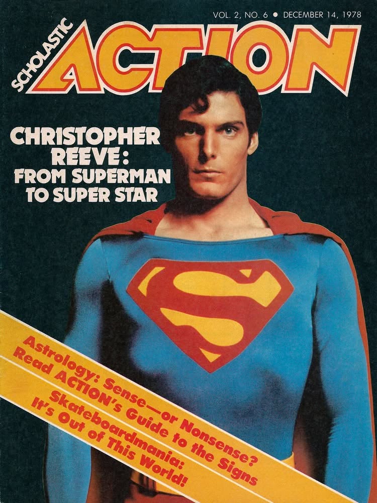 SCHOLASTIC ACTION magazine side cover  Vol 2 No  6 14 December 1978