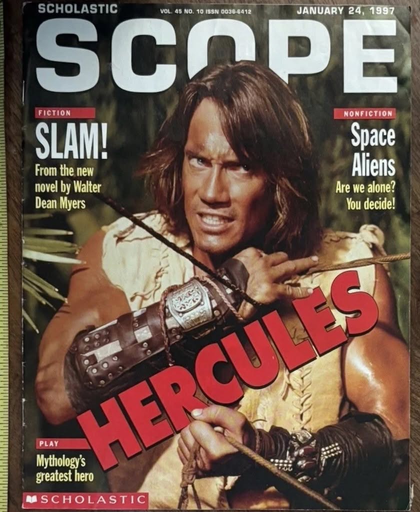 SCHOLASTIC SCOPE magazine side cover 24 January 1997