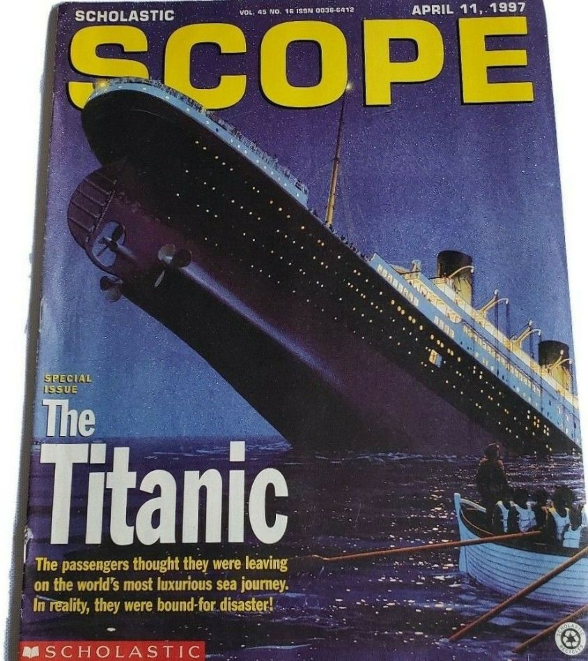 SCHOLASTIC SCOPE magazine side cover 11 April 1997