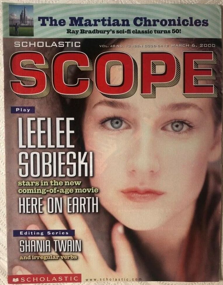 SCHOLASTIC SCOPE magazine side cover 6 March 2000