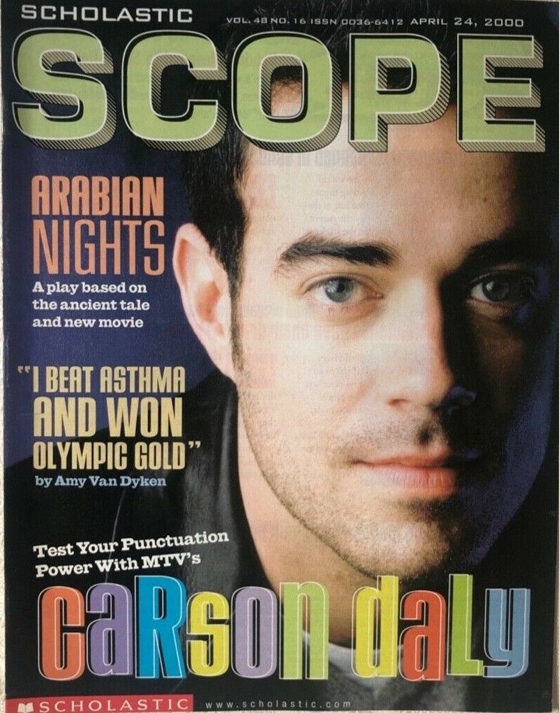 SCHOLASTIC SCOPE magazine side cover  Vol 48 No  16 24 April 2000