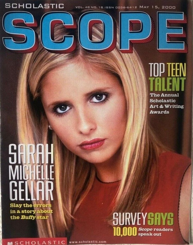 SCHOLASTIC SCOPE magazine side cover 15 May 2000