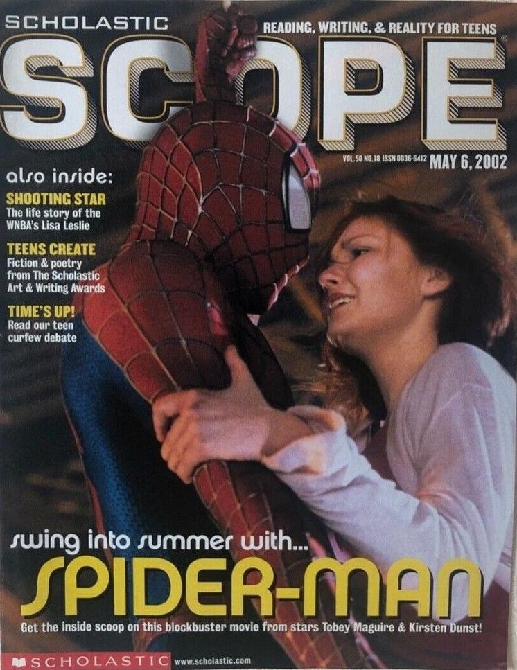 SCHOLASTIC SCOPE magazine side cover 6 May 2002