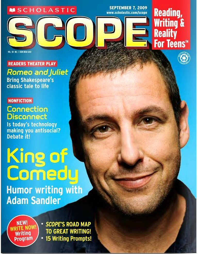 SCHOLASTIC SCOPE magazine side cover  Vol 53 No  1 7 September 2009
