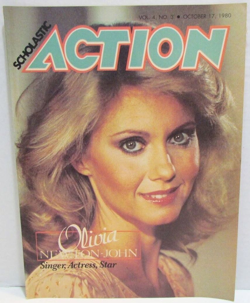 SCHOLASTIC ACTION magazine side cover  Vol 4 No  3 17 October 1980