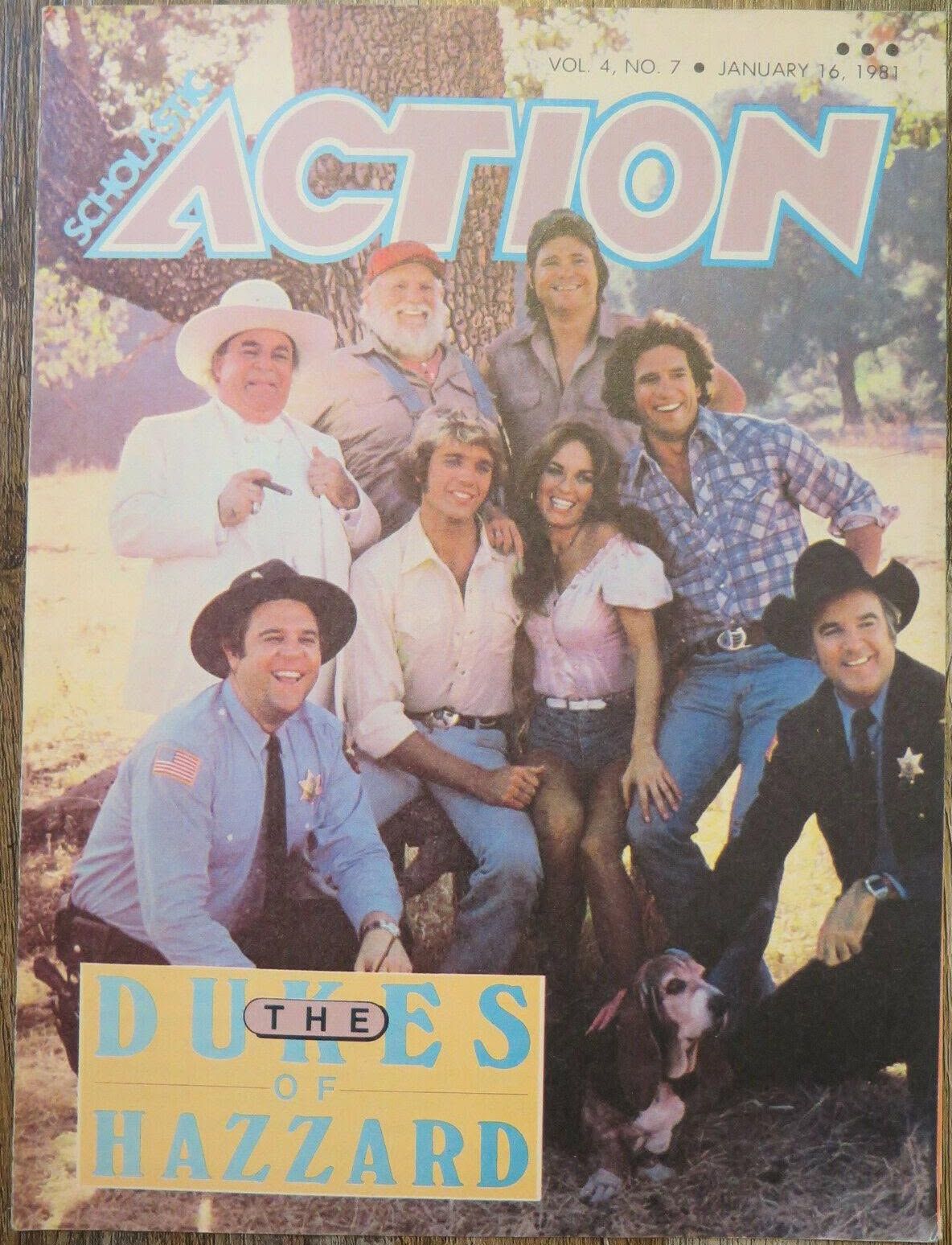 SCHOLASTIC ACTION magazine side cover  Vol 4 No  7 16 January 1981
