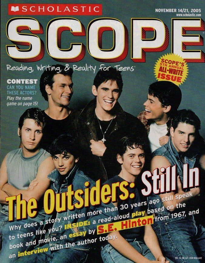 SCHOLASTIC SCOPE magazine side cover 14 November 2005
