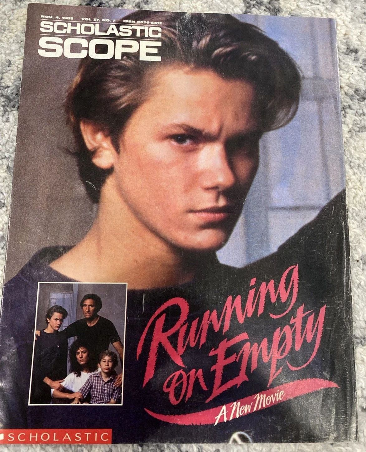 SCHOLASTIC SCOPE magazine side cover 4 November 1988