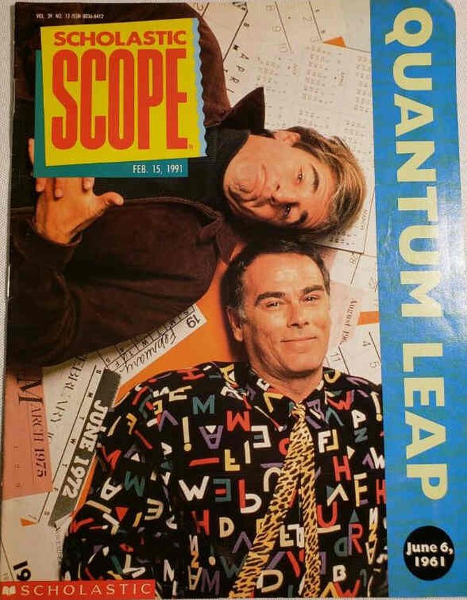 SCHOLASTIC SCOPE magazine side cover 15 February 1991