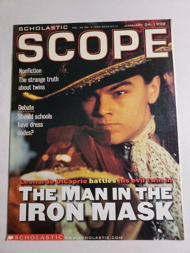SCHOLASTIC SCOPE magazine side cover 26 January 1998