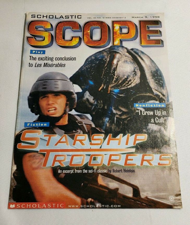 SCHOLASTIC SCOPE magazine side cover 9 March 1998