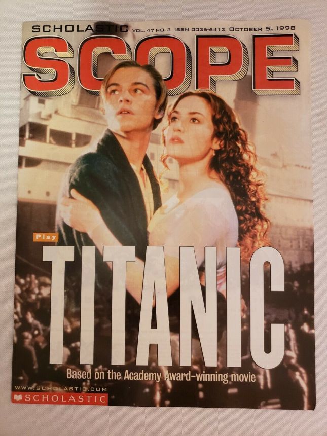 SCHOLASTIC SCOPE magazine side cover 5 October 1998