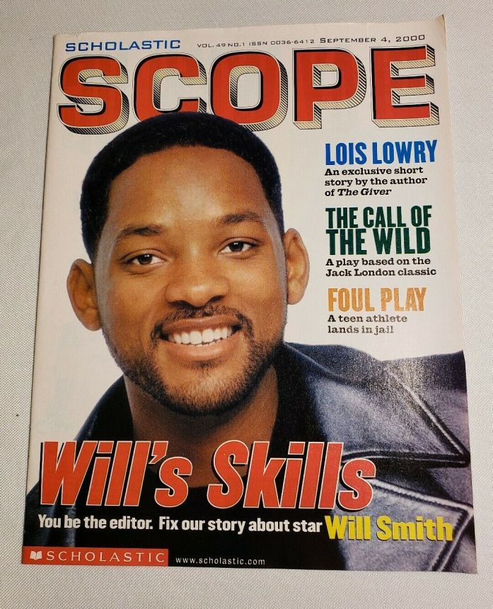 SCHOLASTIC SCOPE magazine side cover 4 September 2000