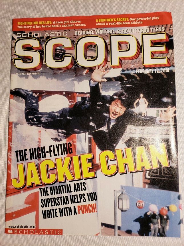 SCHOLASTIC SCOPE magazine side cover 12 February 2001