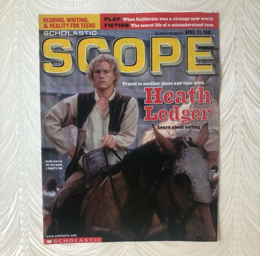SCHOLASTIC SCOPE magazine side cover 23 April 2001