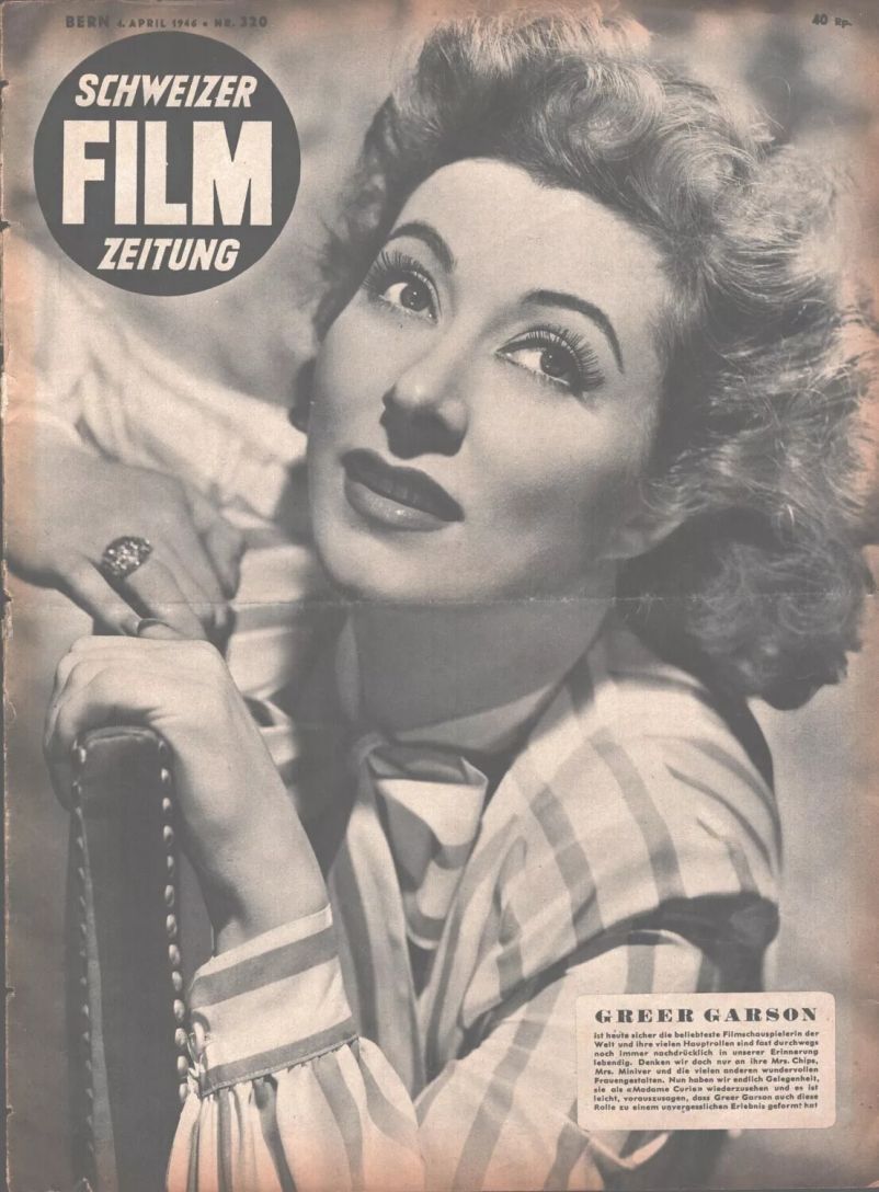 SCHWEIZER FILM magazine side cover Issue 320 4 April 1946