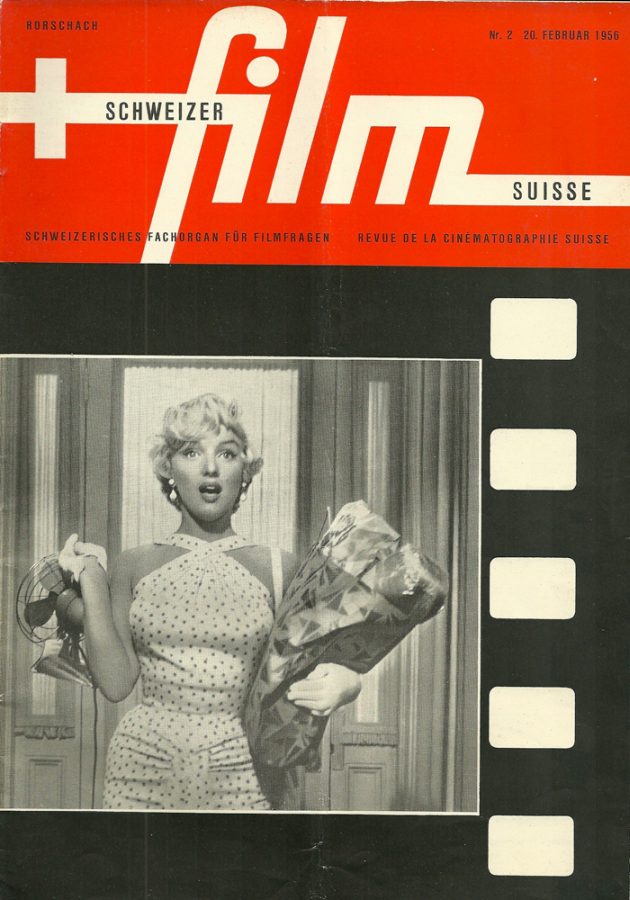SCHWEIZER FILM magazine side cover Issue 2 20 February 1956