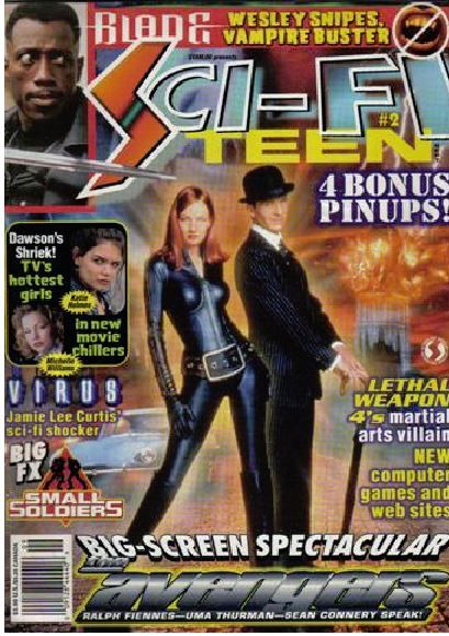 SCI-FI TEEN magazine side cover Issue 2  1998