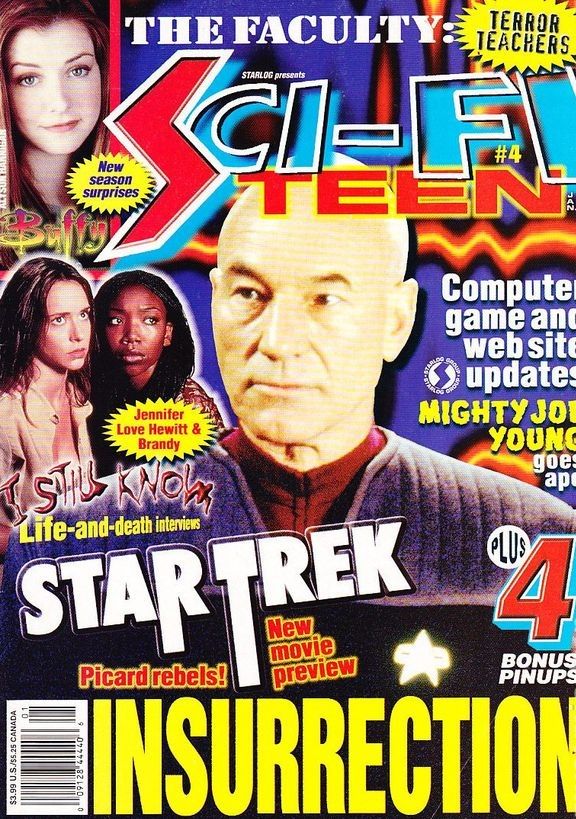 SCI-FI TEEN magazine side cover Issue 4  1999