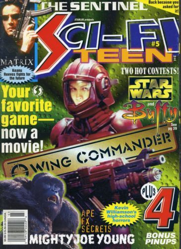 SCI-FI TEEN magazine side cover Issue 5 March 1999