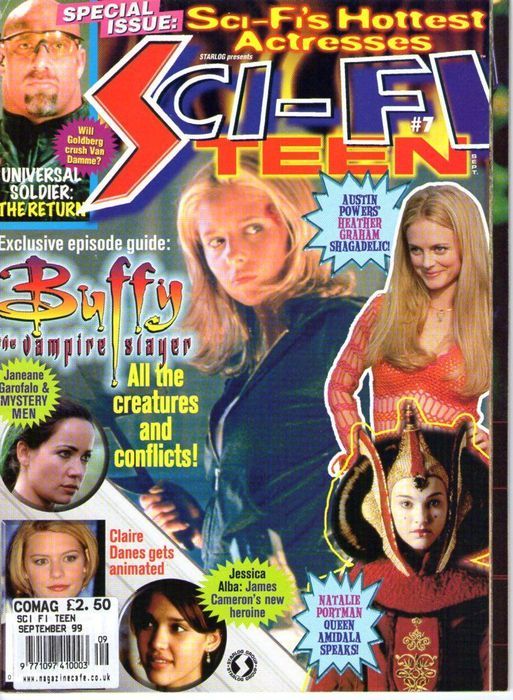 SCI-FI TEEN magazine side cover Issue 7 September 1999