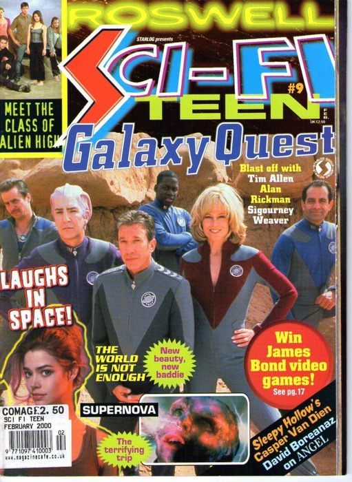 SCI-FI TEEN magazine side cover Issue 9 February 2000