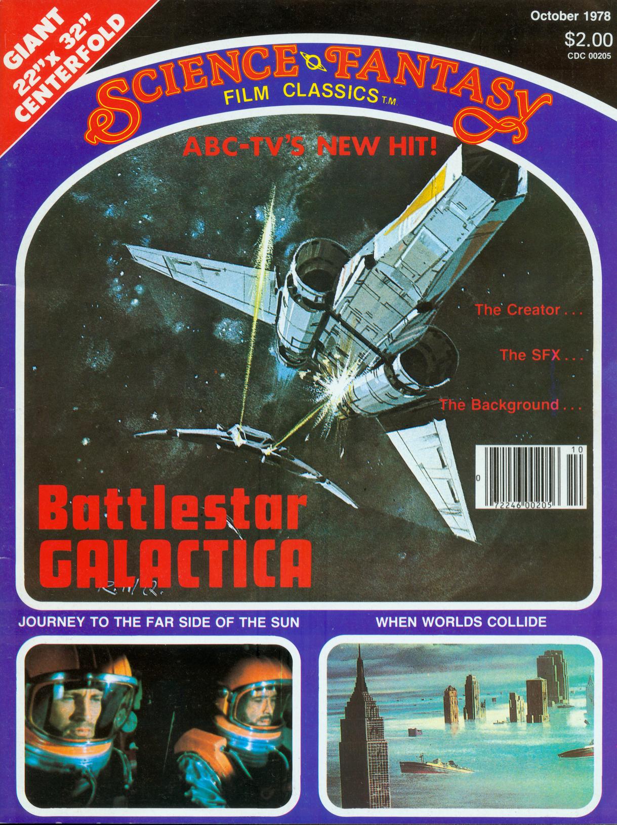 SCIENCE AND FANTASY FILM CLASSICS magazine side cover Issue 4 October 1978