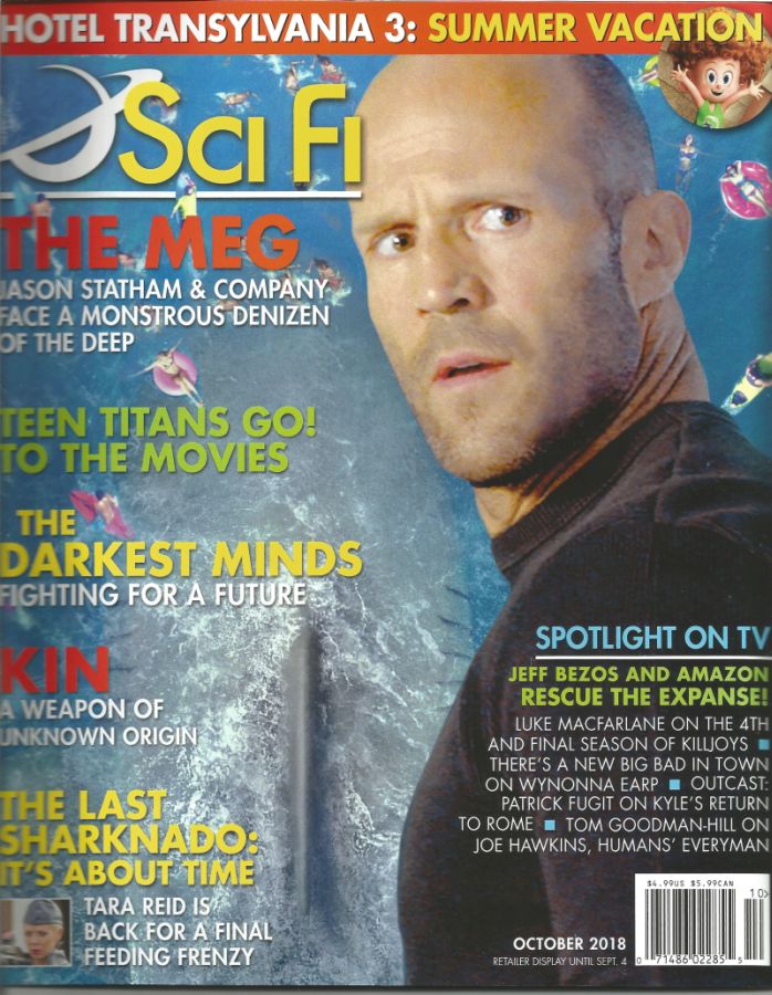 SCI FI magazine side cover  October 2018