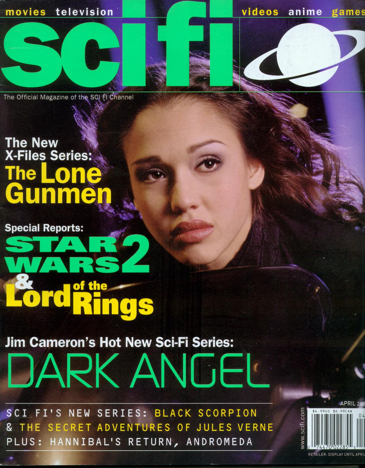 SCI FI magazine side cover  April 2001