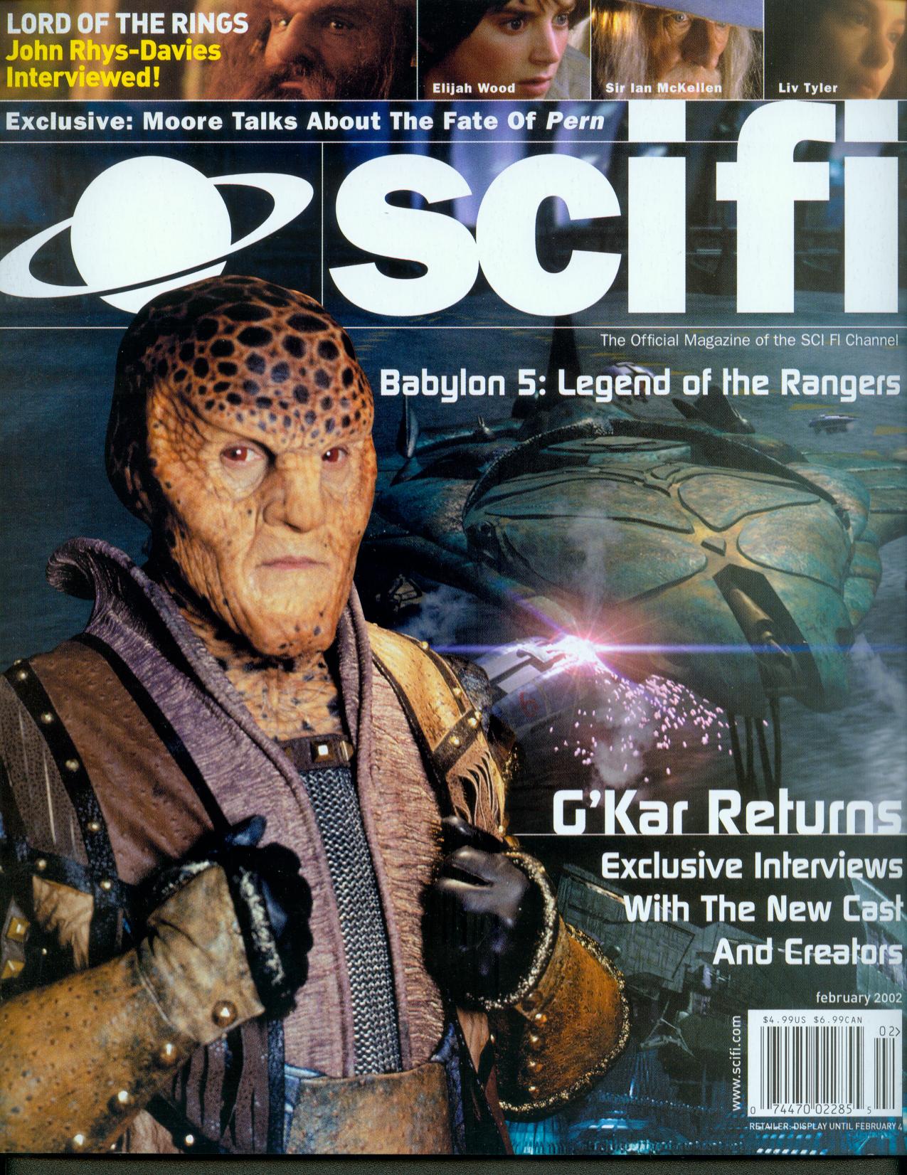 SCI FI magazine side cover February 2002