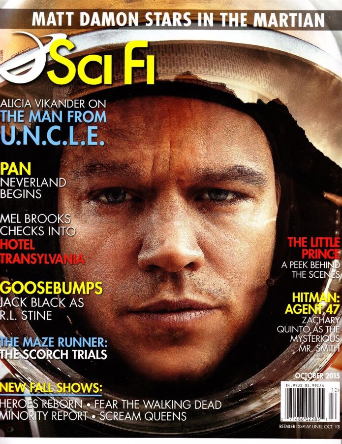 SCI FI magazine side cover October 2015