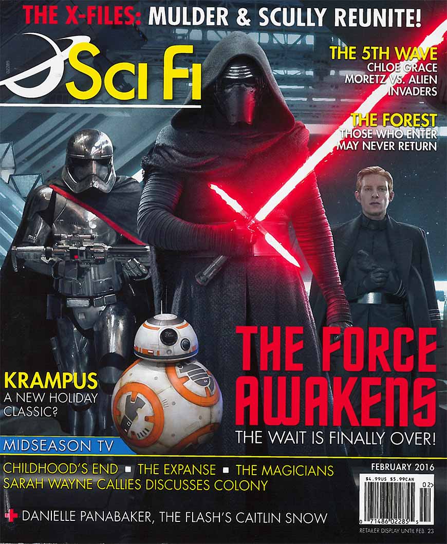 SCI FI magazine side cover February 2016