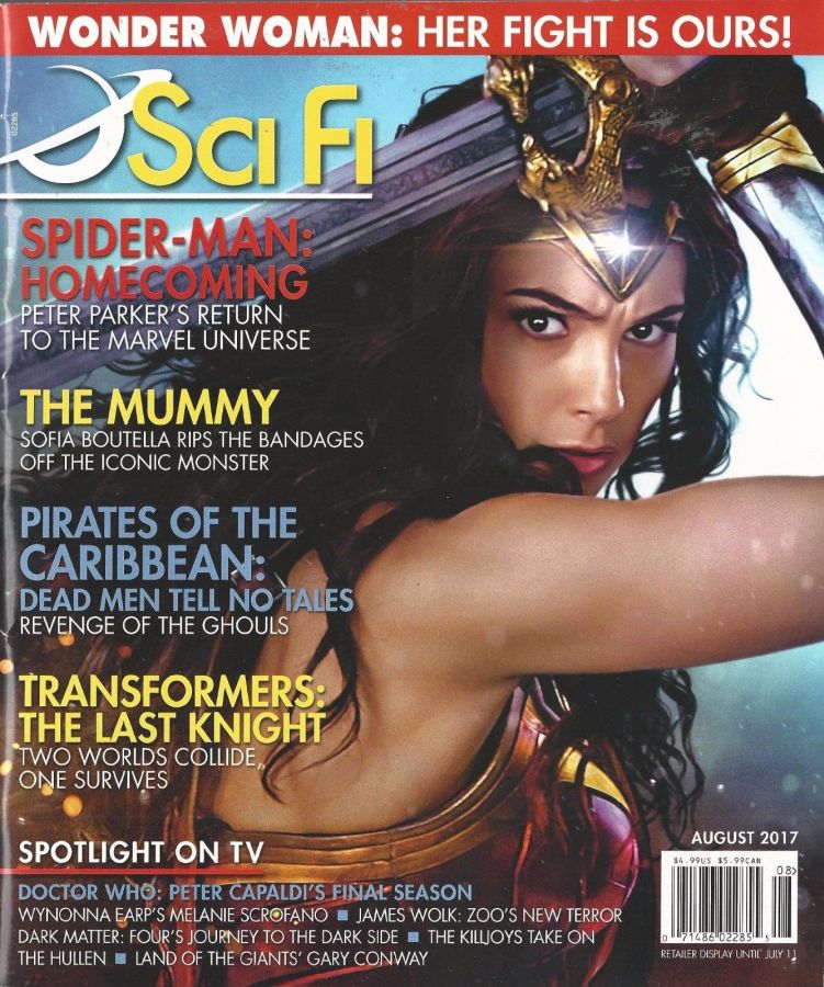 SCI FI magazine side cover August 2017