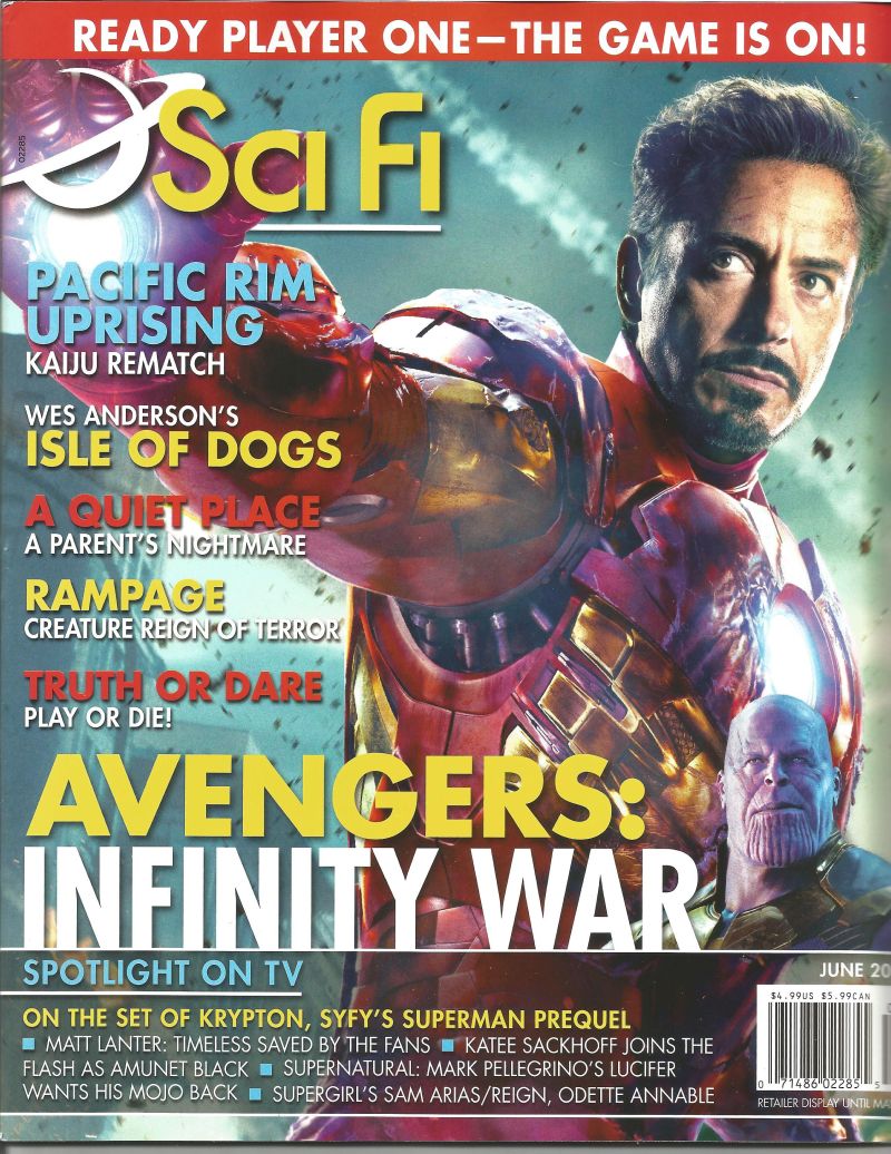 SCI FI magazine side cover  June 2018