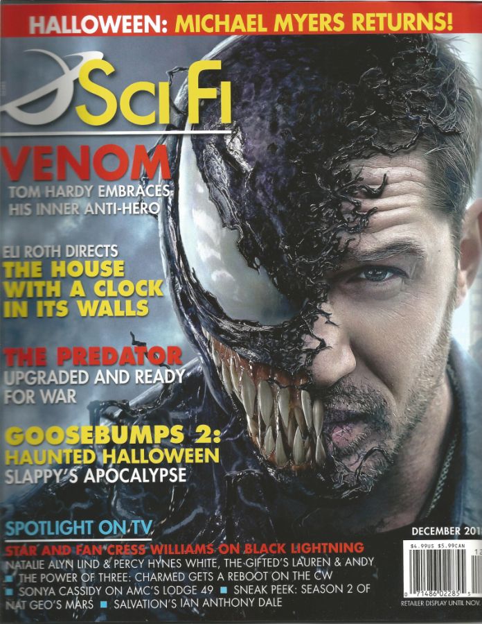 SCI FI magazine side cover  December 2018
