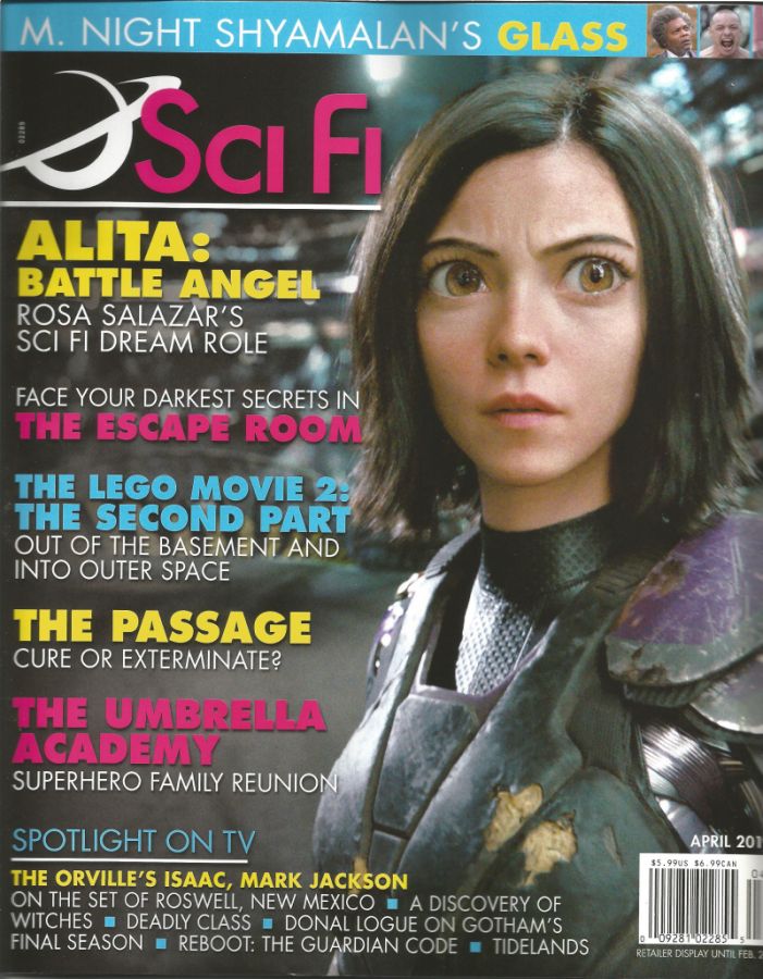 SCI FI magazine side cover  April 2019