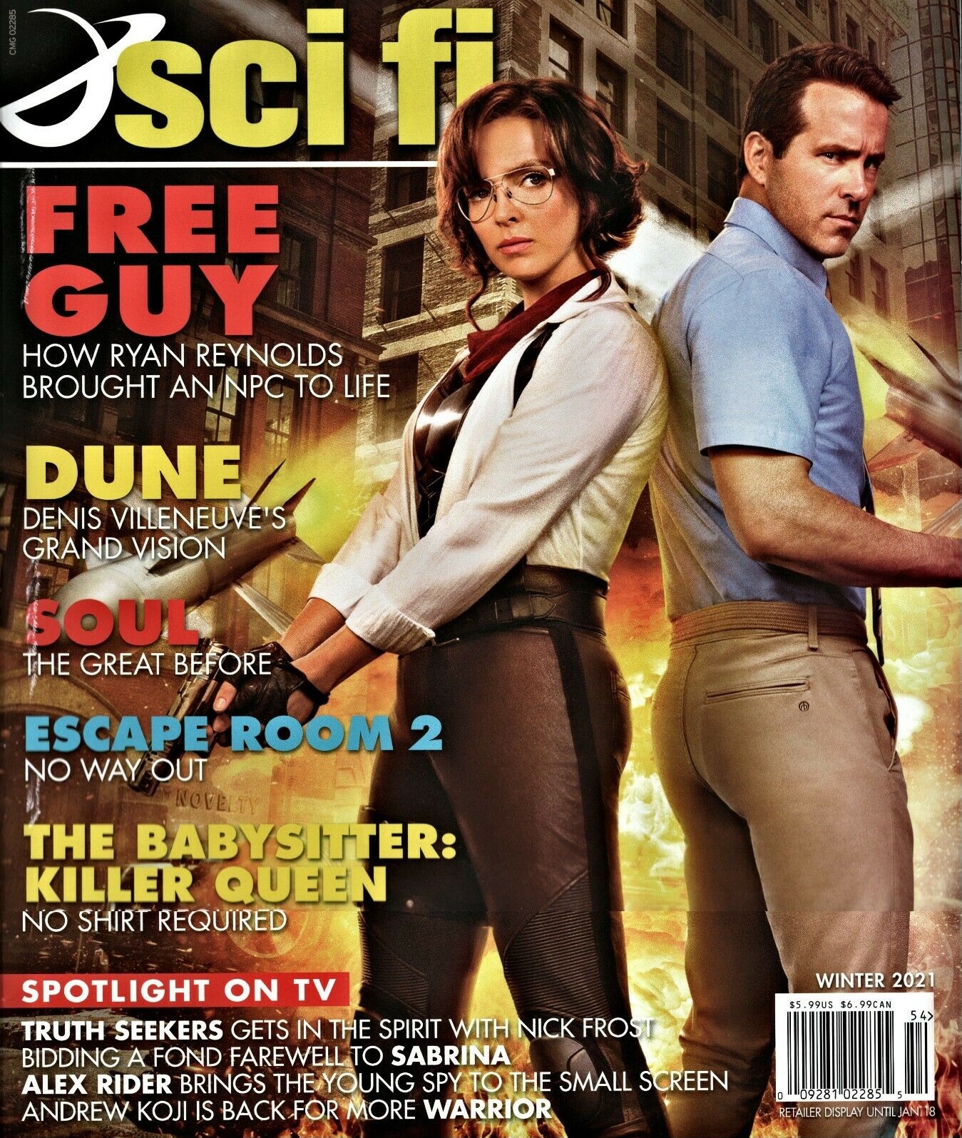 SCI FI magazine side cover Winter 2021