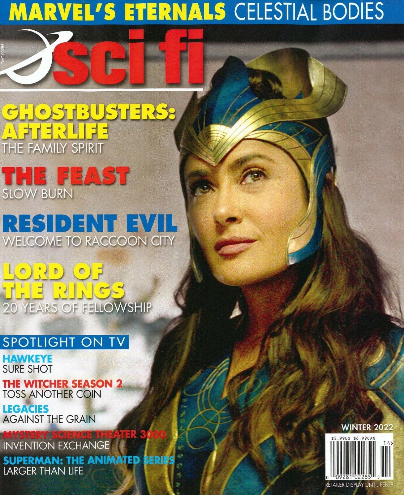 SCI FI magazine side cover Winter 2021