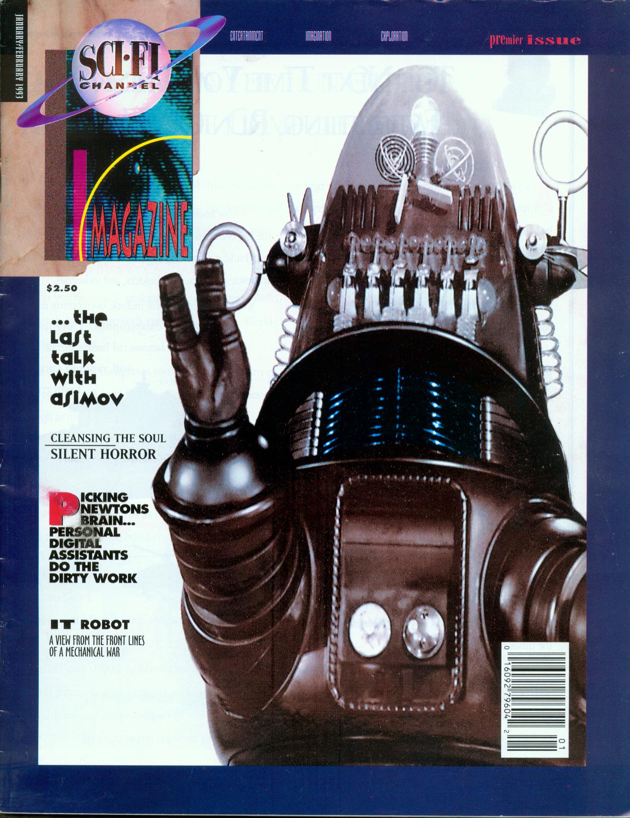 SCI-FI CHANNEL magazine side cover Issue 1  January/February 1993