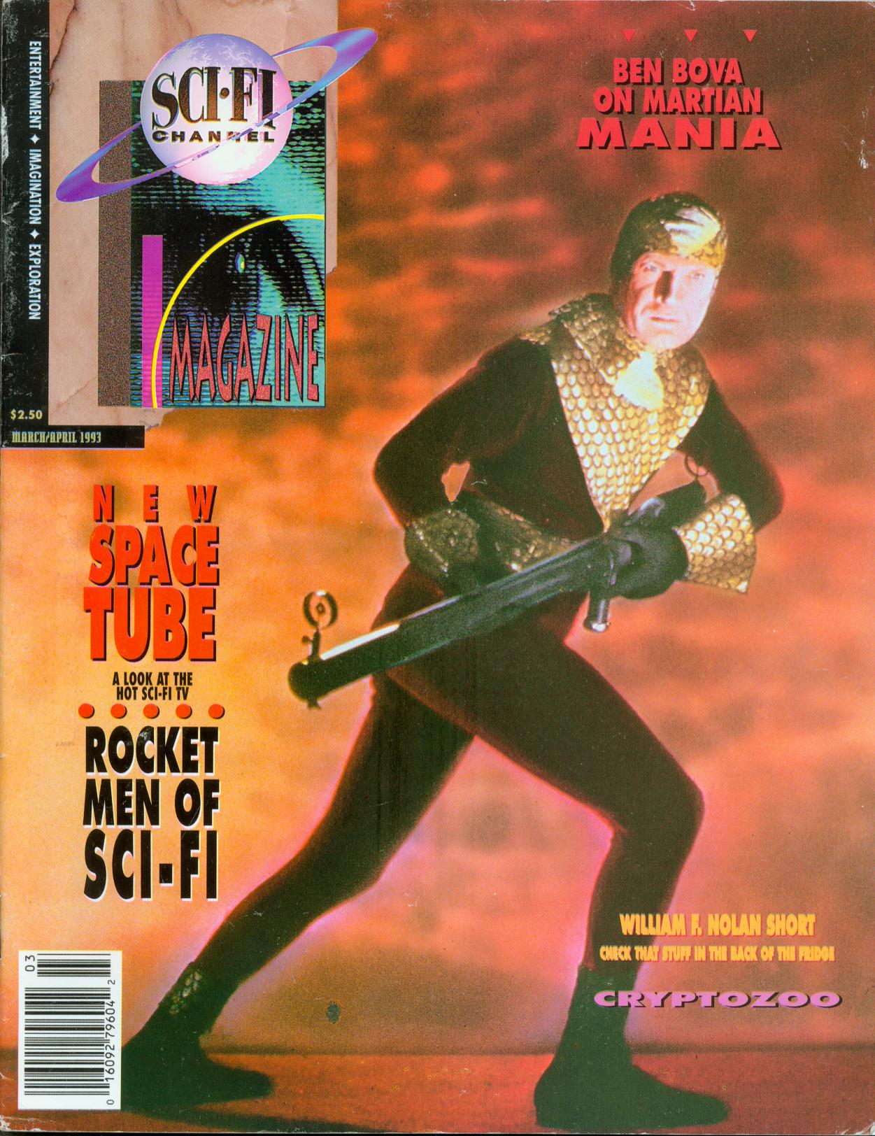 SCI-FI CHANNEL magazine side cover Issue 2  March/April 1993